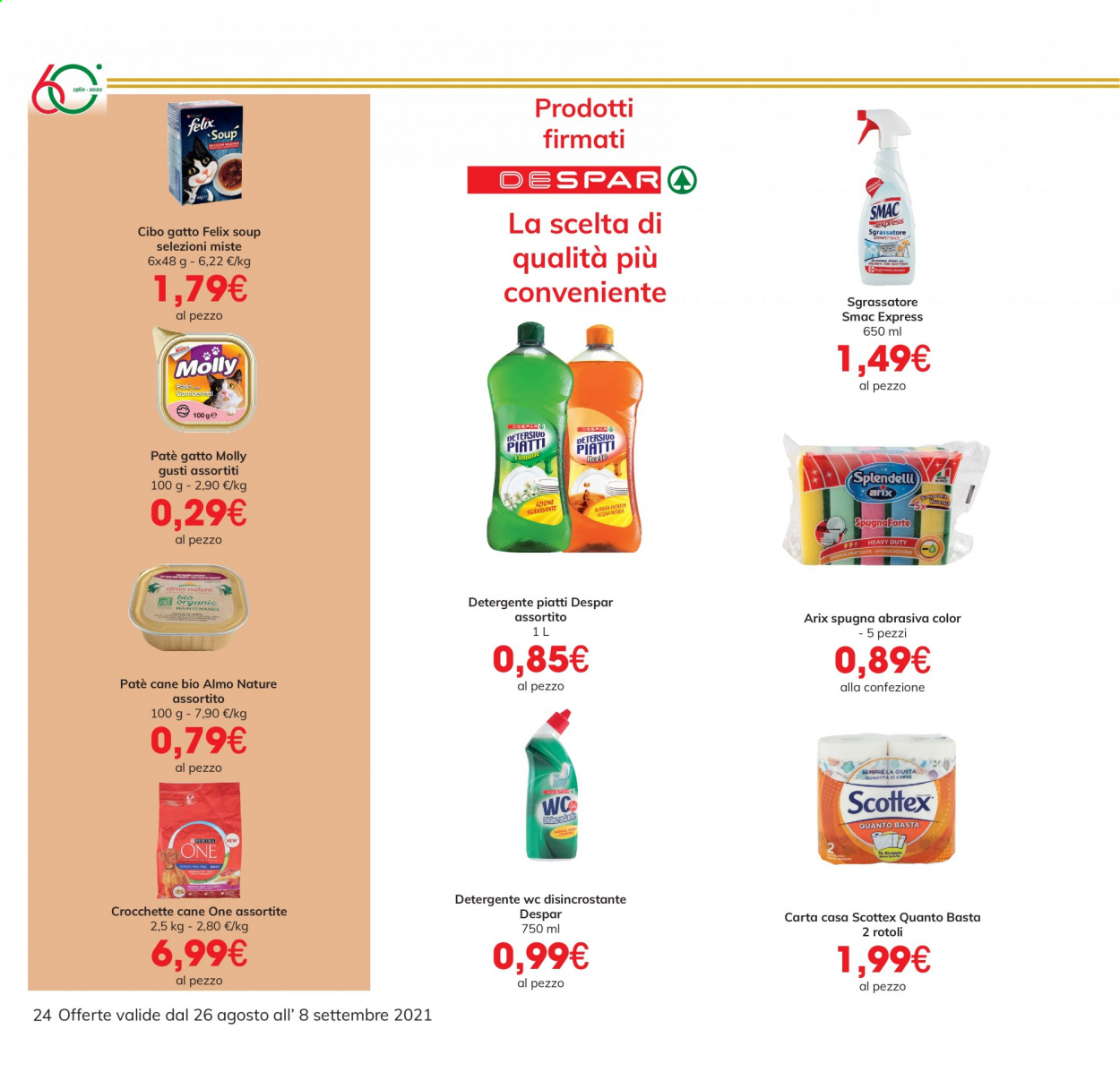 Volantino Eurospar - 26/8/2021 - 8/9/2021. Pagina 24