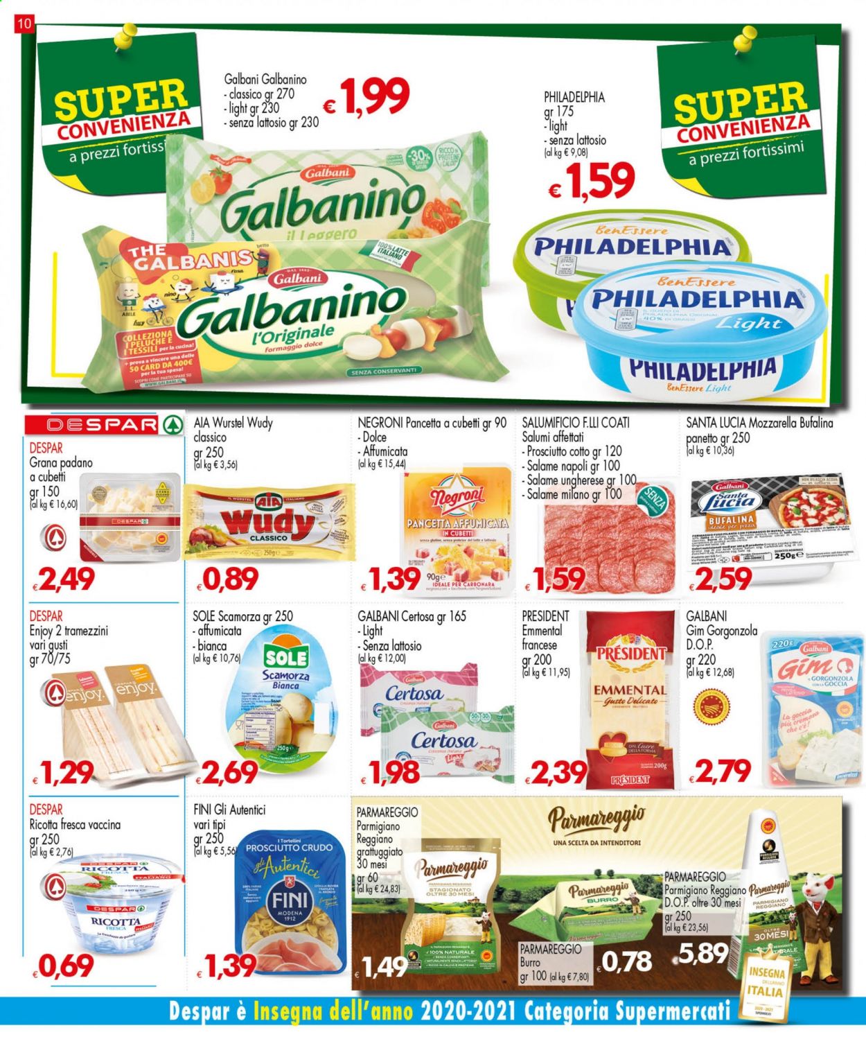 Volantino Eurospar - 26/8/2021 - 8/9/2021. Pagina 10