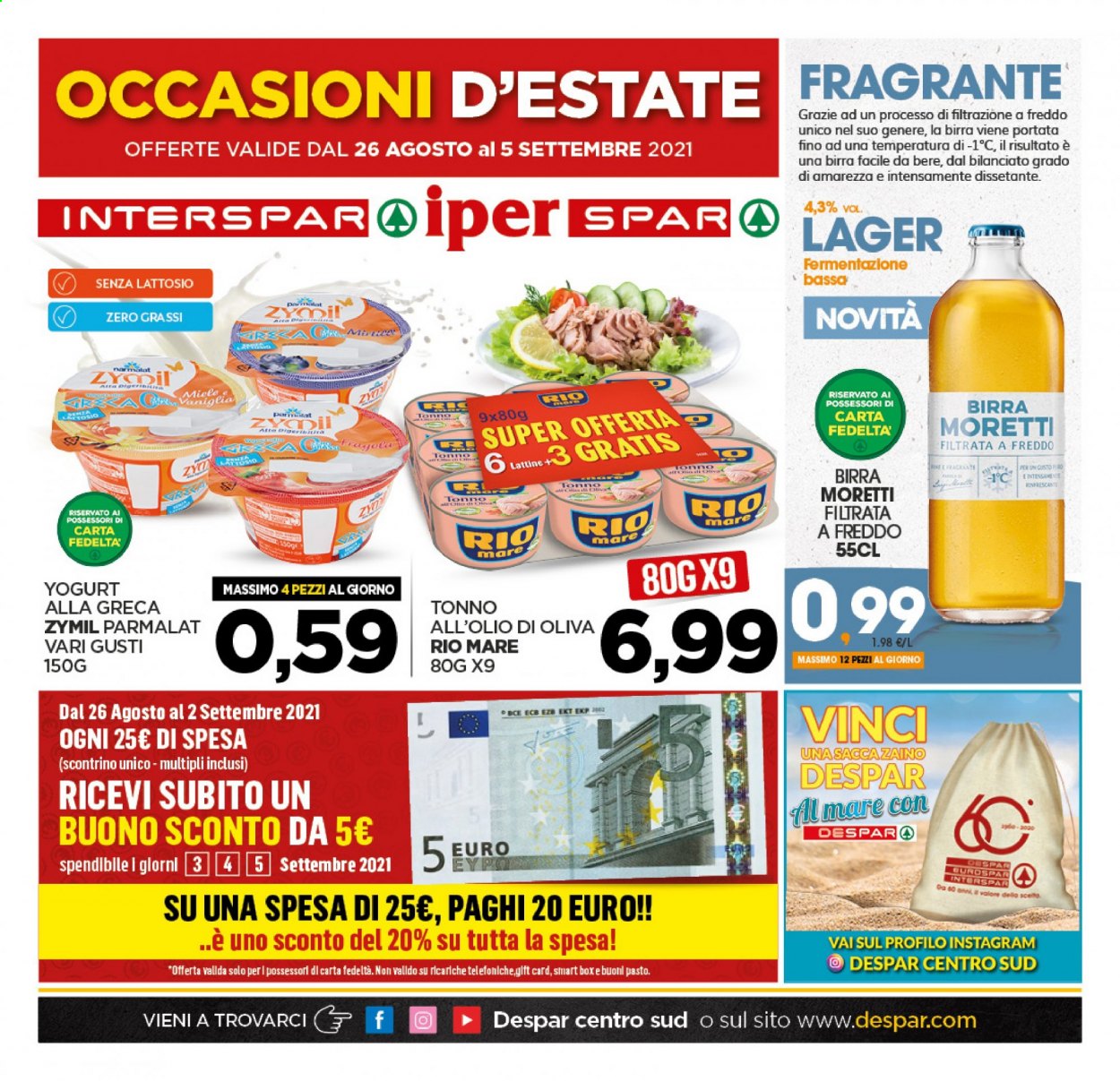 Volantino Interspar - 26/8/2021 - 5/9/2021. Pagina 1