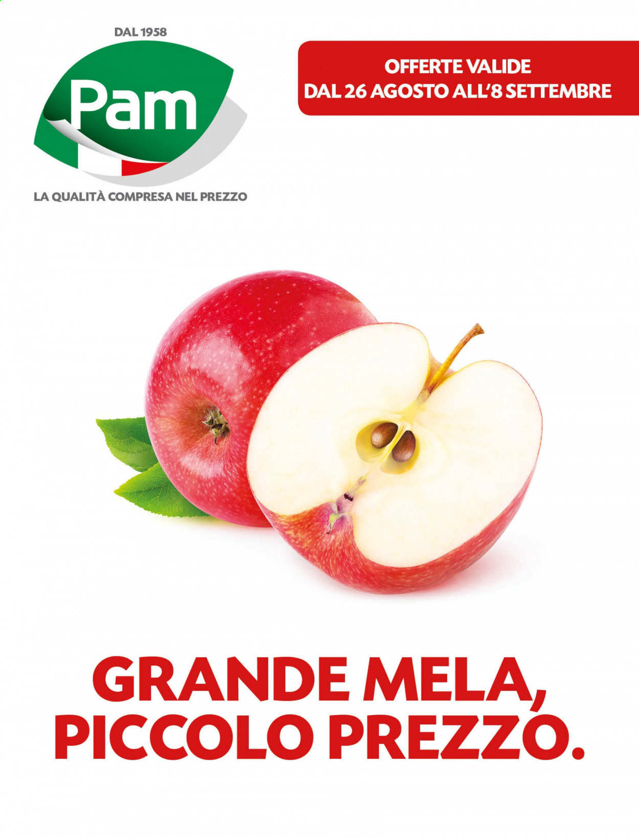 Volantino Pam Panorama - 26/8/2021 - 8/9/2021. Pagina 1