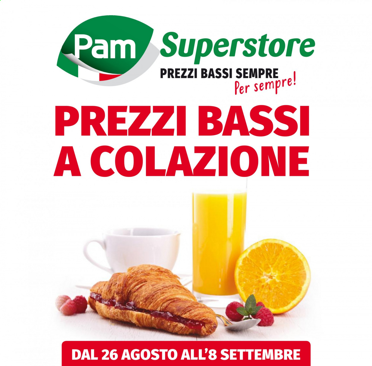 Volantino Pam Panorama - 26/8/2021 - 8/9/2021. Pagina 1