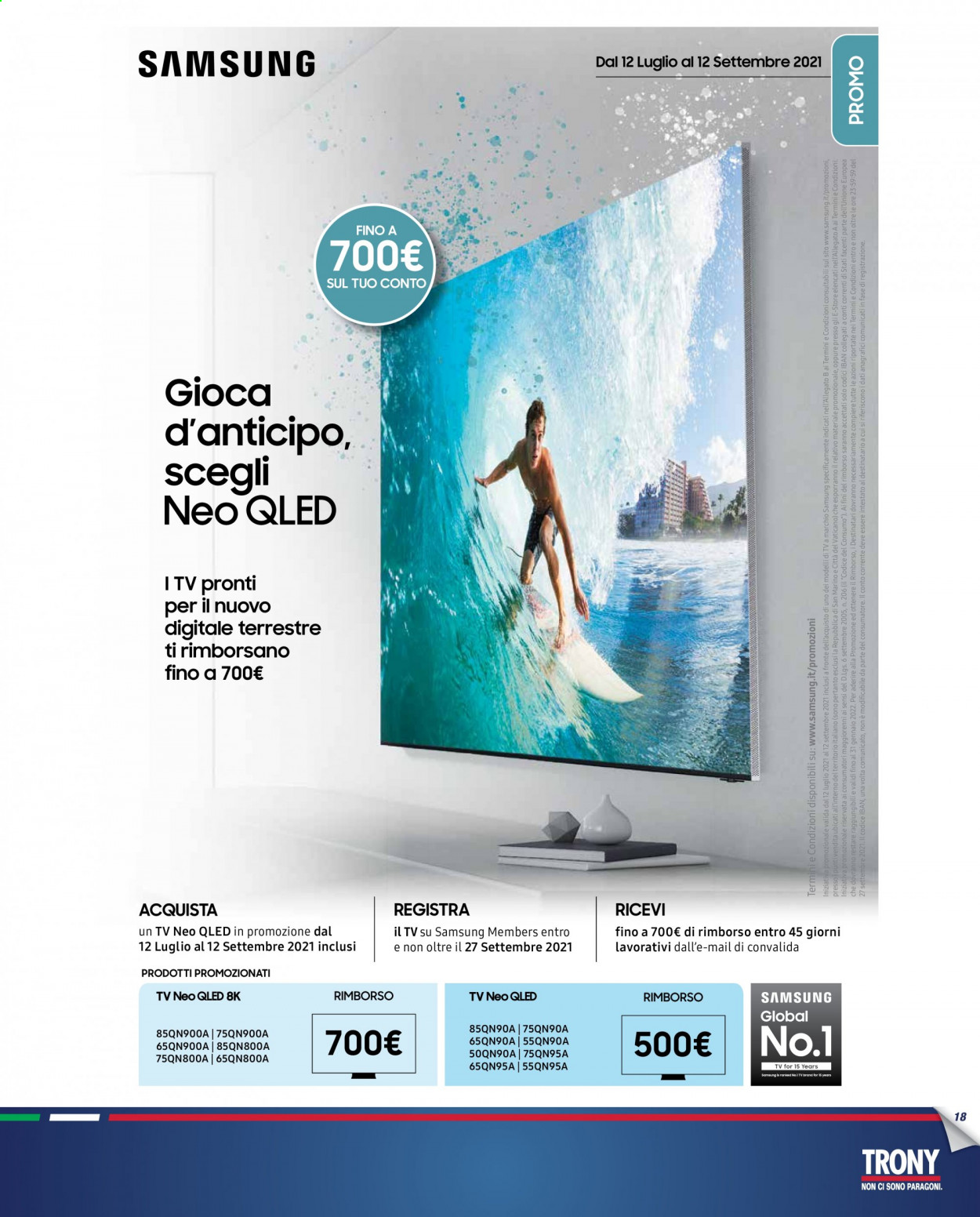 Volantino Trony - 26/8/2021 - 15/9/2021. Pagina 18