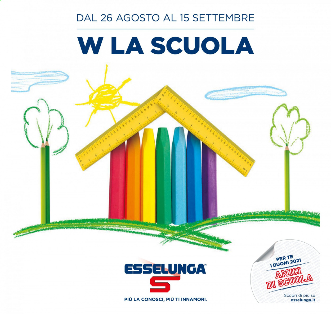 Volantino Esselunga - 26/8/2021 - 15/9/2021. Pagina 1