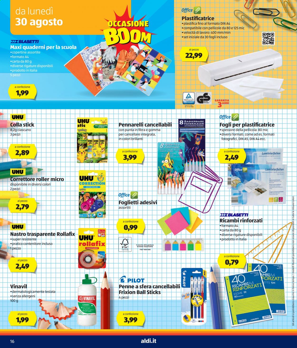 Volantino Aldi - 30/8/2021 - 5/9/2021. Pagina 16