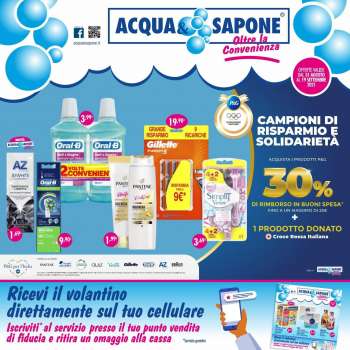 Volantino Acqua & Sapone - 31.8.2021 - 19.9.2021.