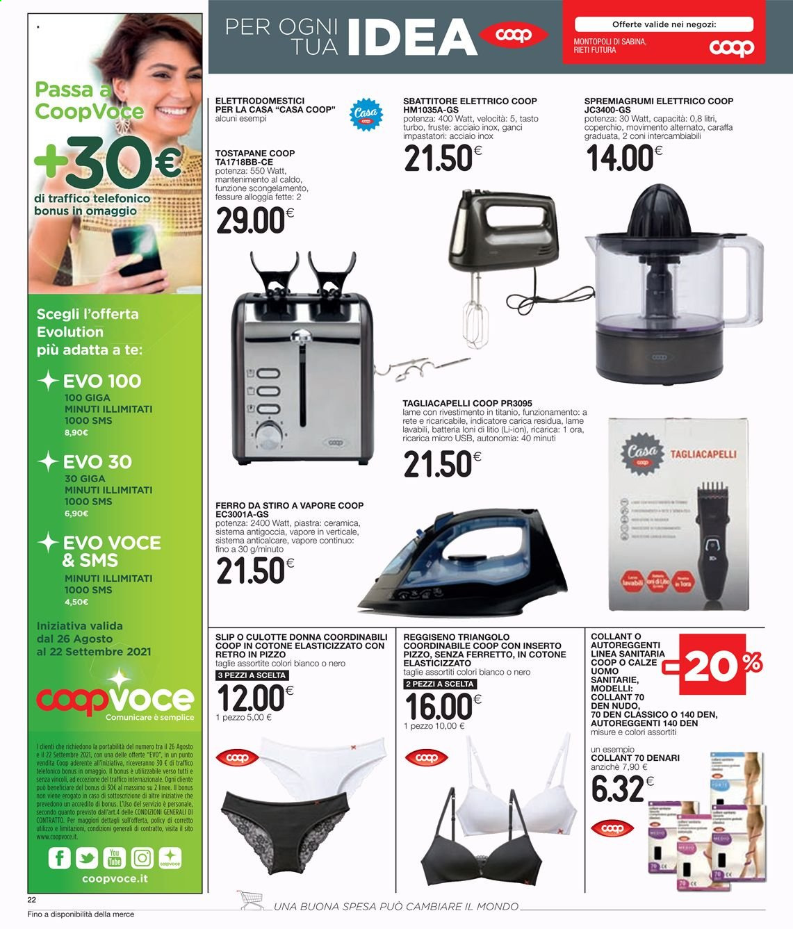 Volantino Coop - 26/8/2021 - 8/9/2021. Pagina 24