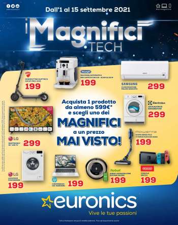 Volantino Euronics - 1.9.2021 - 15.9.2021.