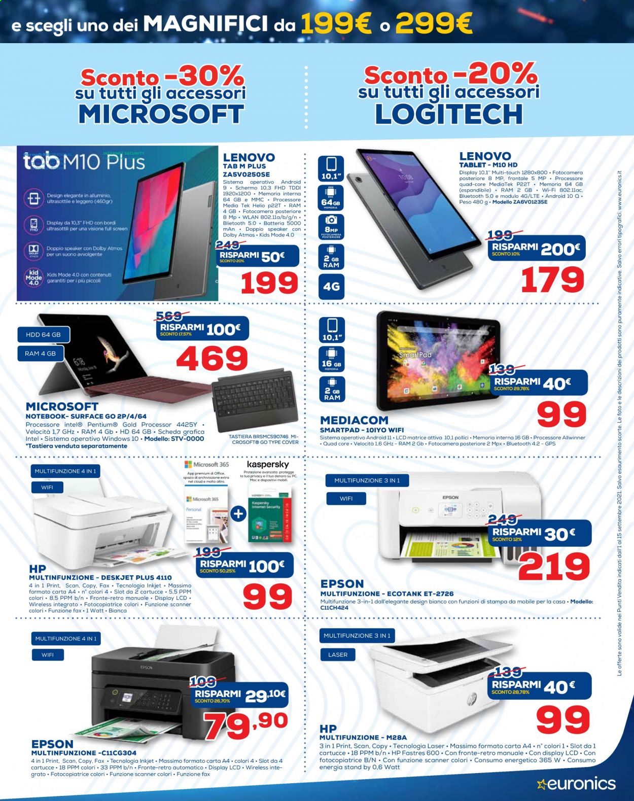 Volantino Euronics - 1/9/2021 - 15/9/2021. Pagina 9