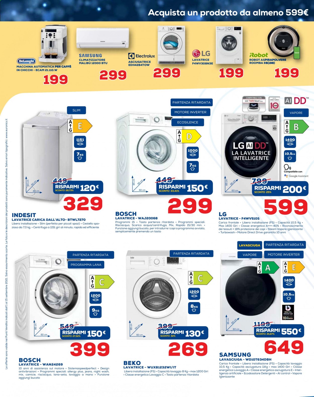 Volantino Euronics - 1/9/2021 - 15/9/2021. Pagina 20