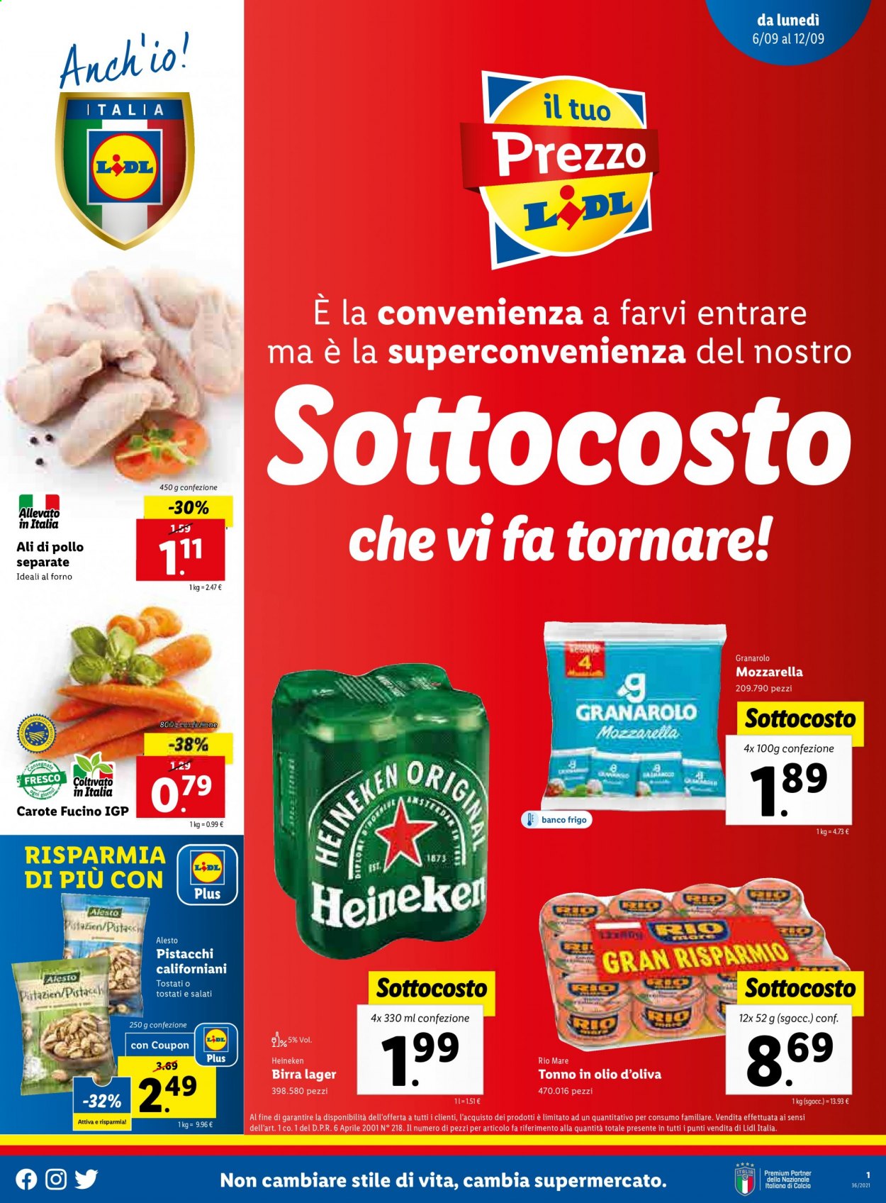 Volantino Lidl - 6/9/2021 - 12/9/2021. Pagina 1