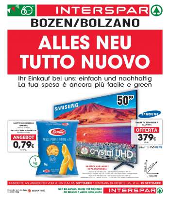 Volantino Interspar - 2.9.2021 - 15.9.2021.