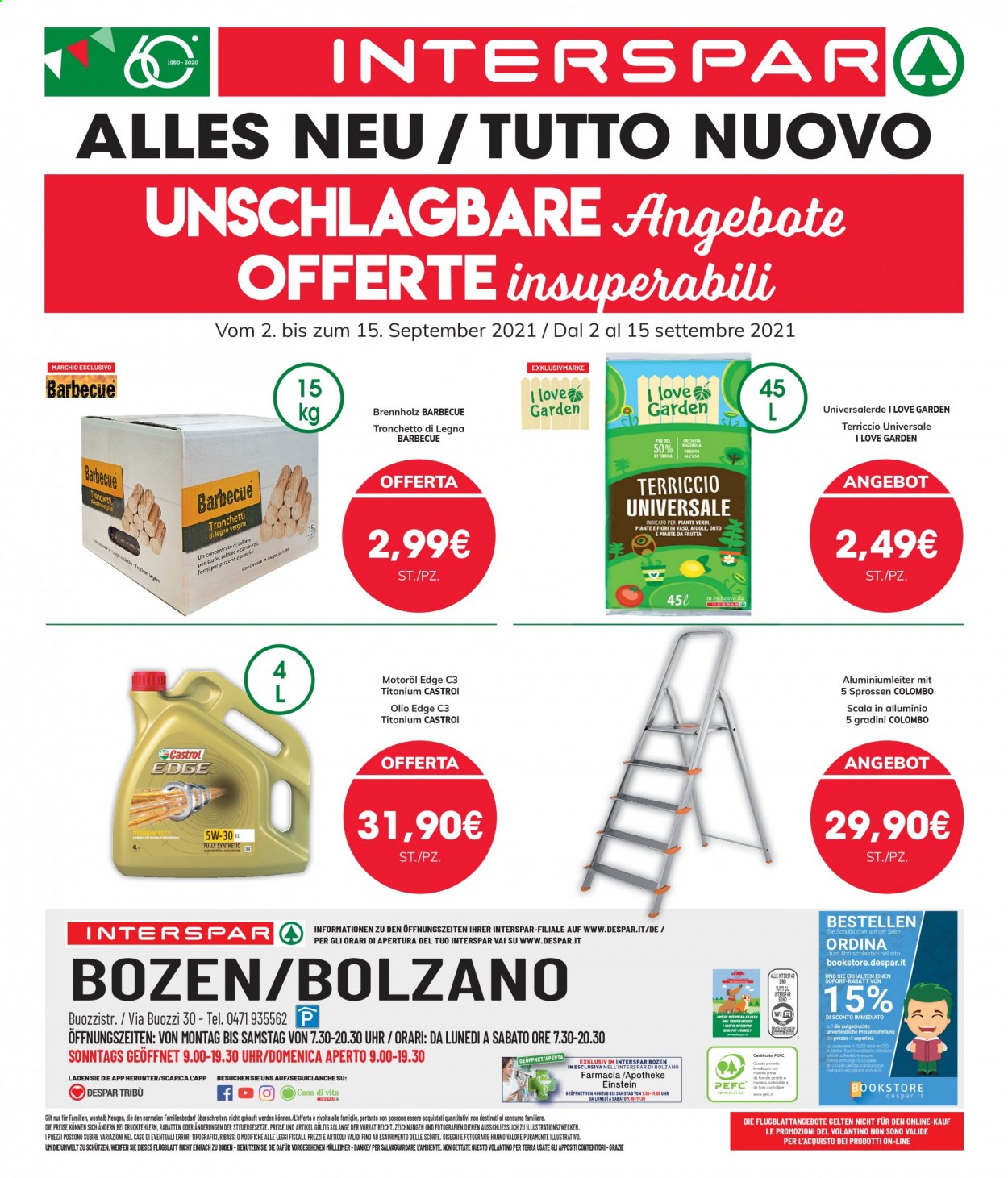 Volantino Interspar - 2/9/2021 - 15/9/2021. Pagina 40