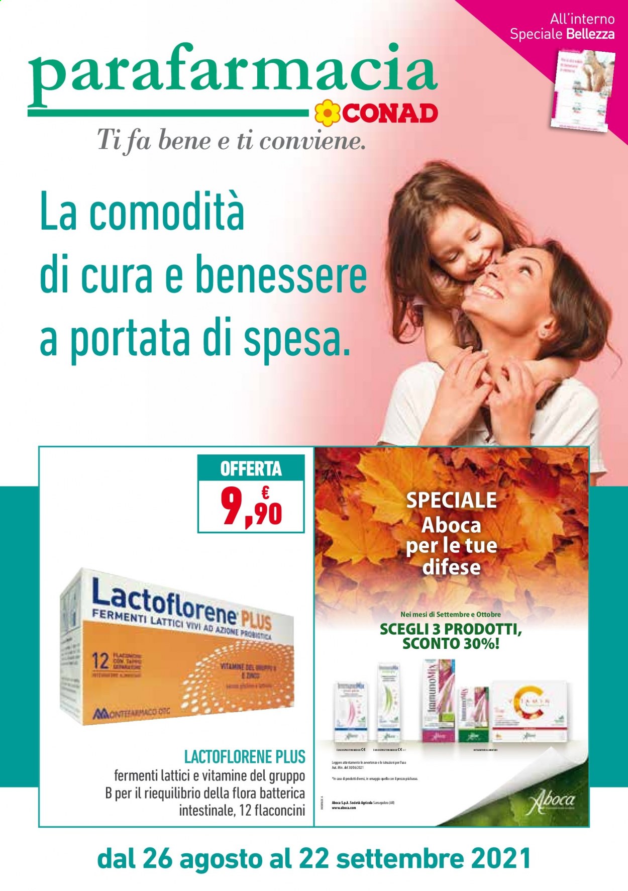 Volantino Conad - 26/8/2021 - 22/9/2021. Pagina 1