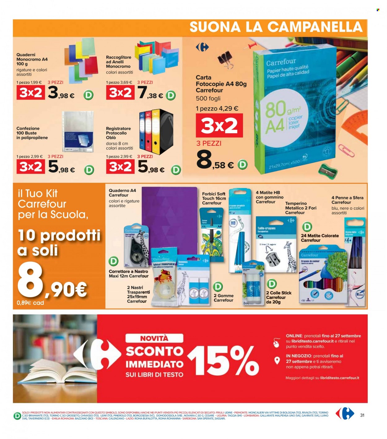 Volantino Carrefour - 6/9/2021 - 15/9/2021. Pagina 31