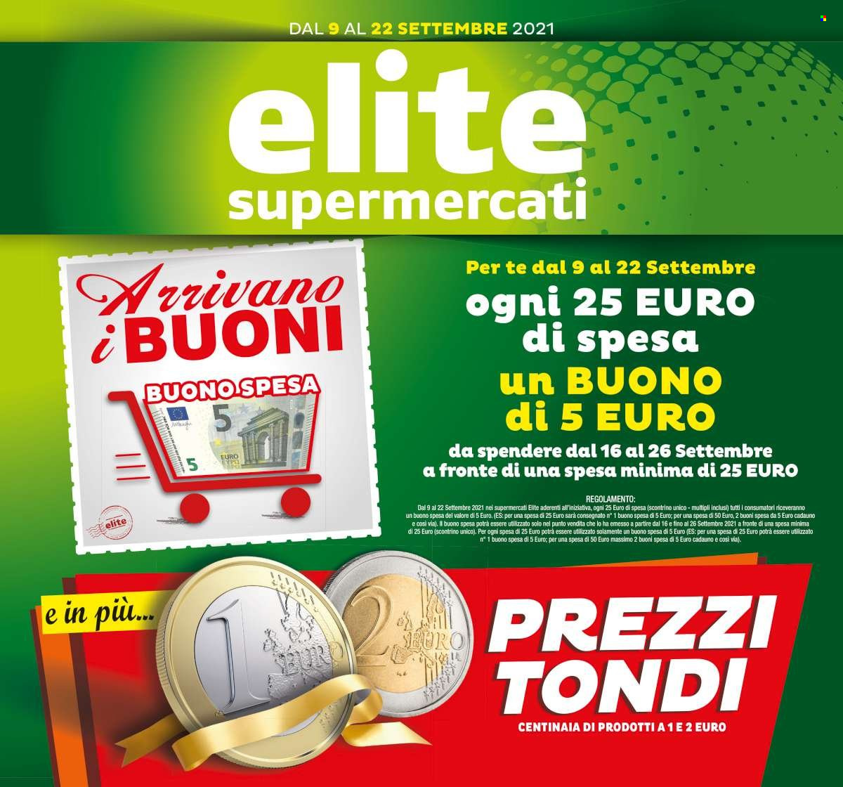 thumbnail - Volantino Elite Supermercati - 9/9/2021 - 22/9/2021.