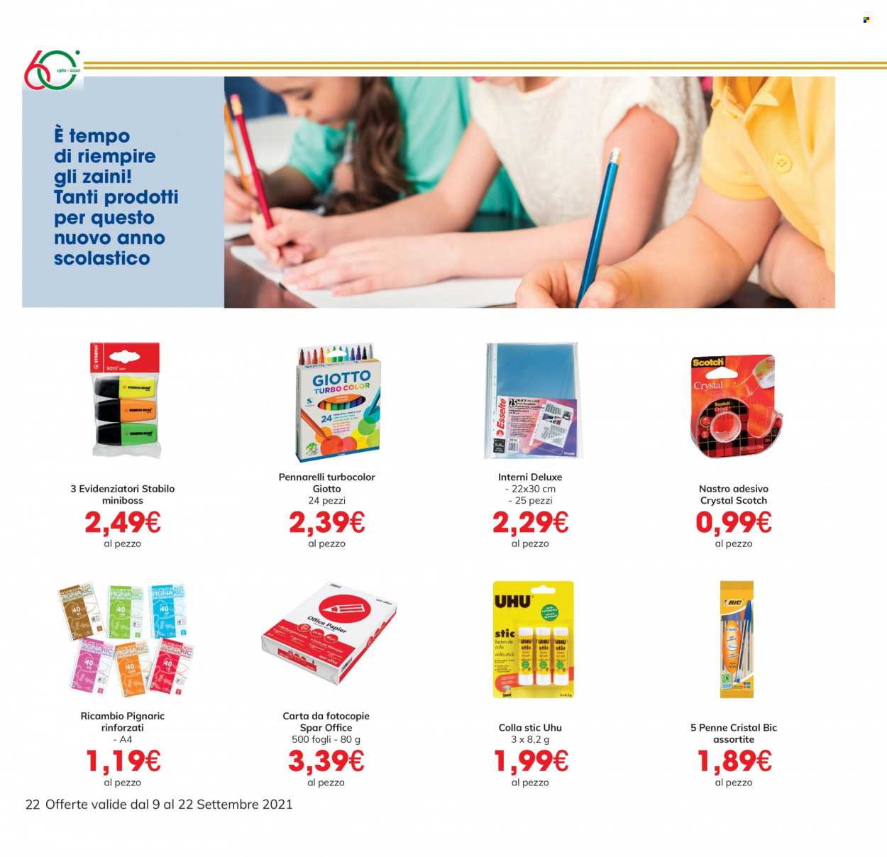 Volantino Eurospar - 9/9/2021 - 22/9/2021. Pagina 22