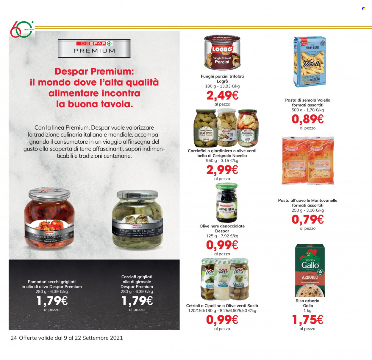 Volantino Eurospar - 9/9/2021 - 22/9/2021. Pagina 24