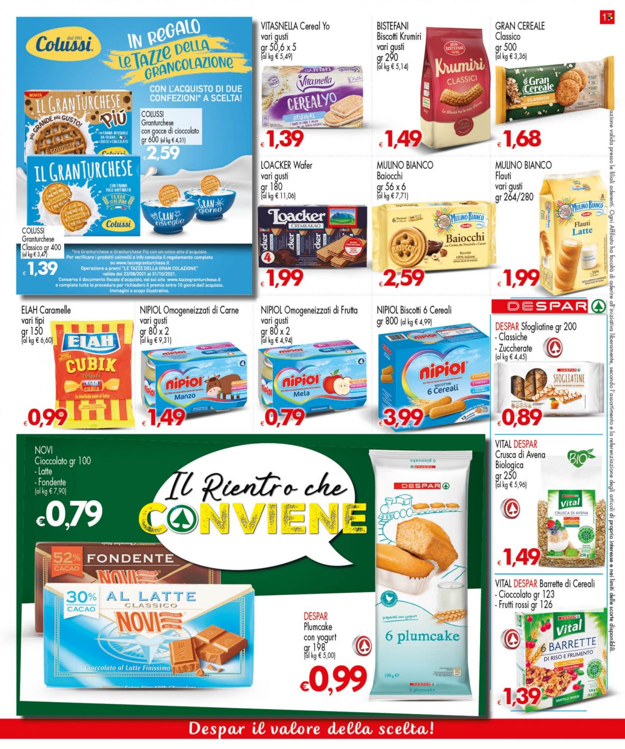 Volantino Eurospar - 9/9/2021 - 22/9/2021. Pagina 17