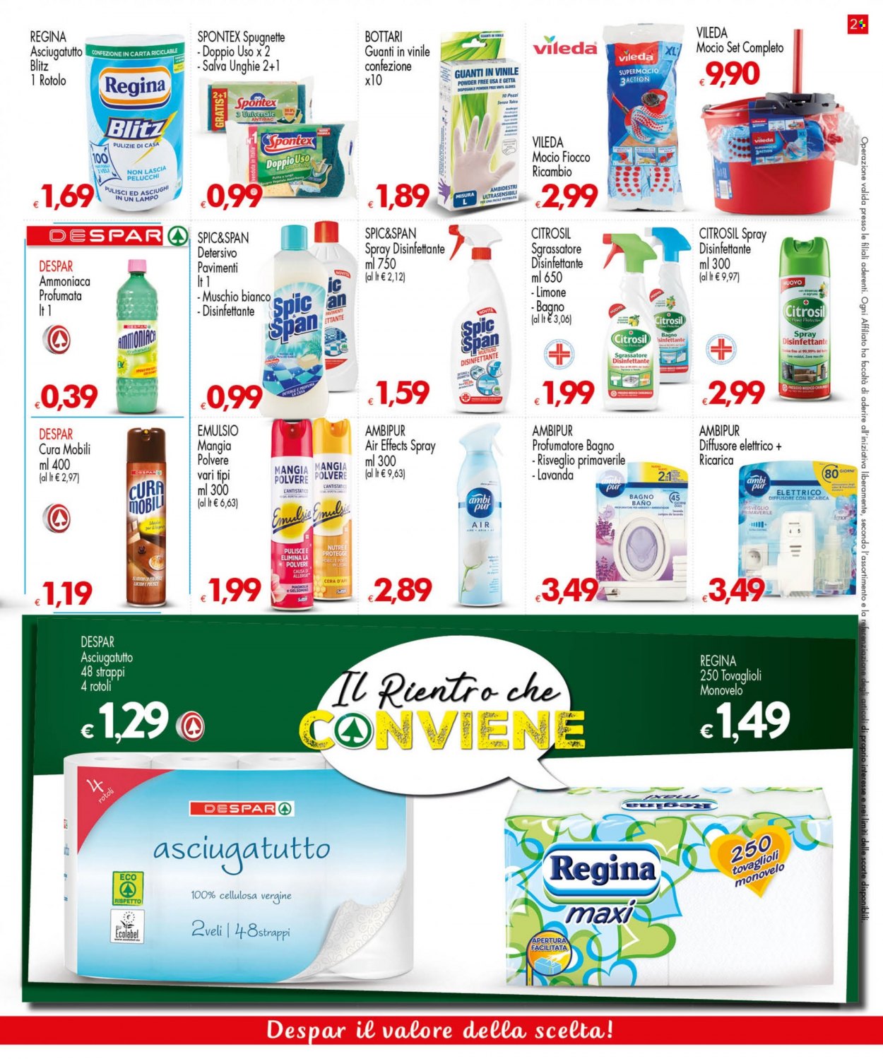 Volantino Eurospar - 9/9/2021 - 22/9/2021. Pagina 21