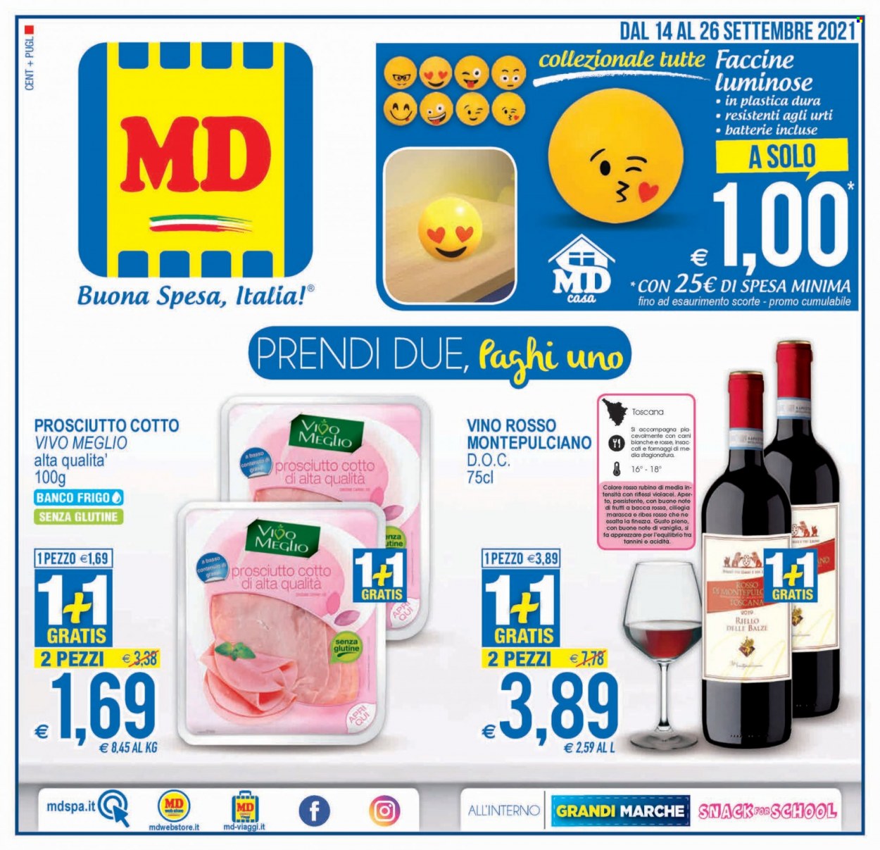 Volantino MD Discount - 14/9/2021 - 26/9/2021. Pagina 1