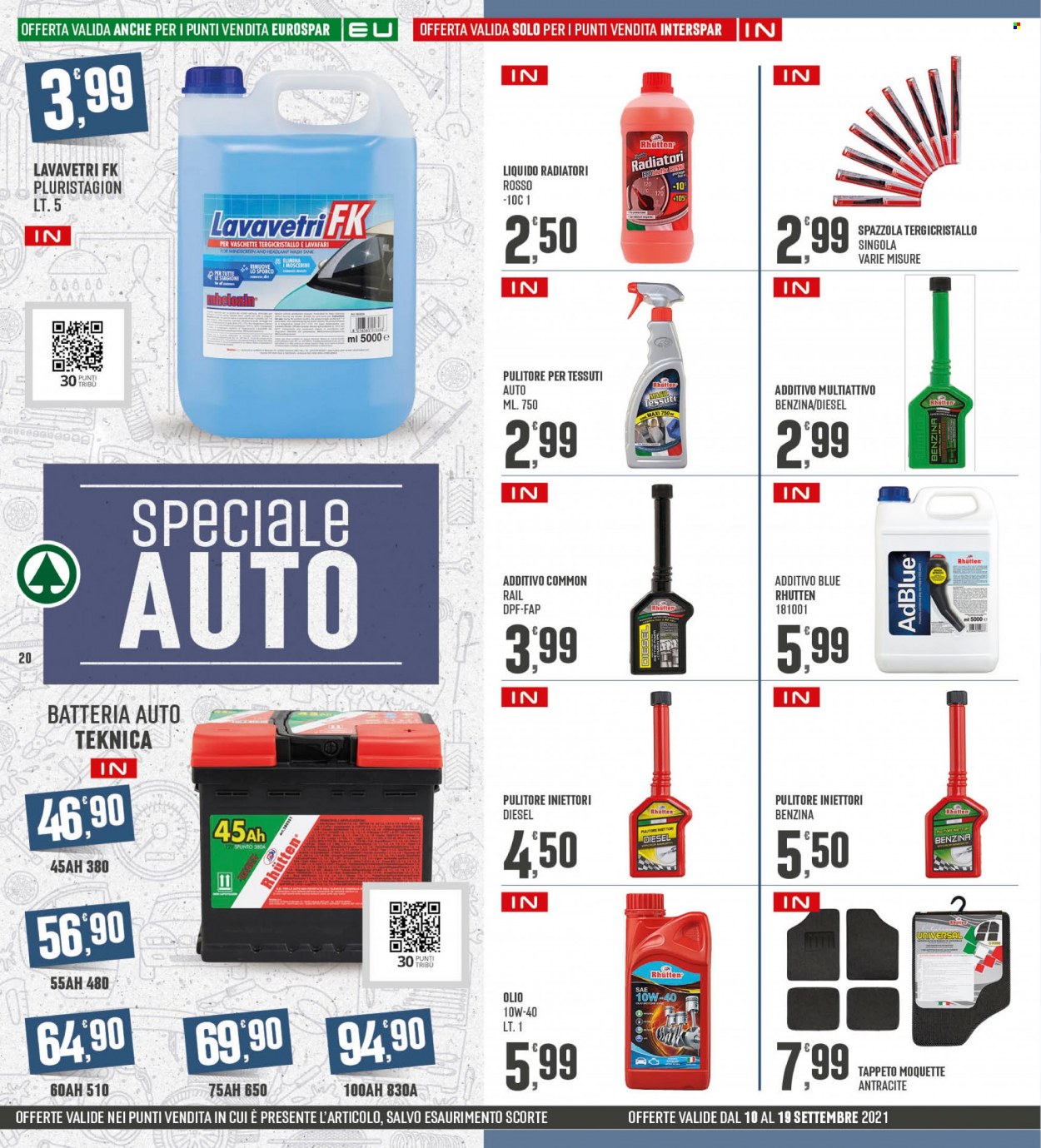 Volantino Eurospar - 10/9/2021 - 19/9/2021. Pagina 20