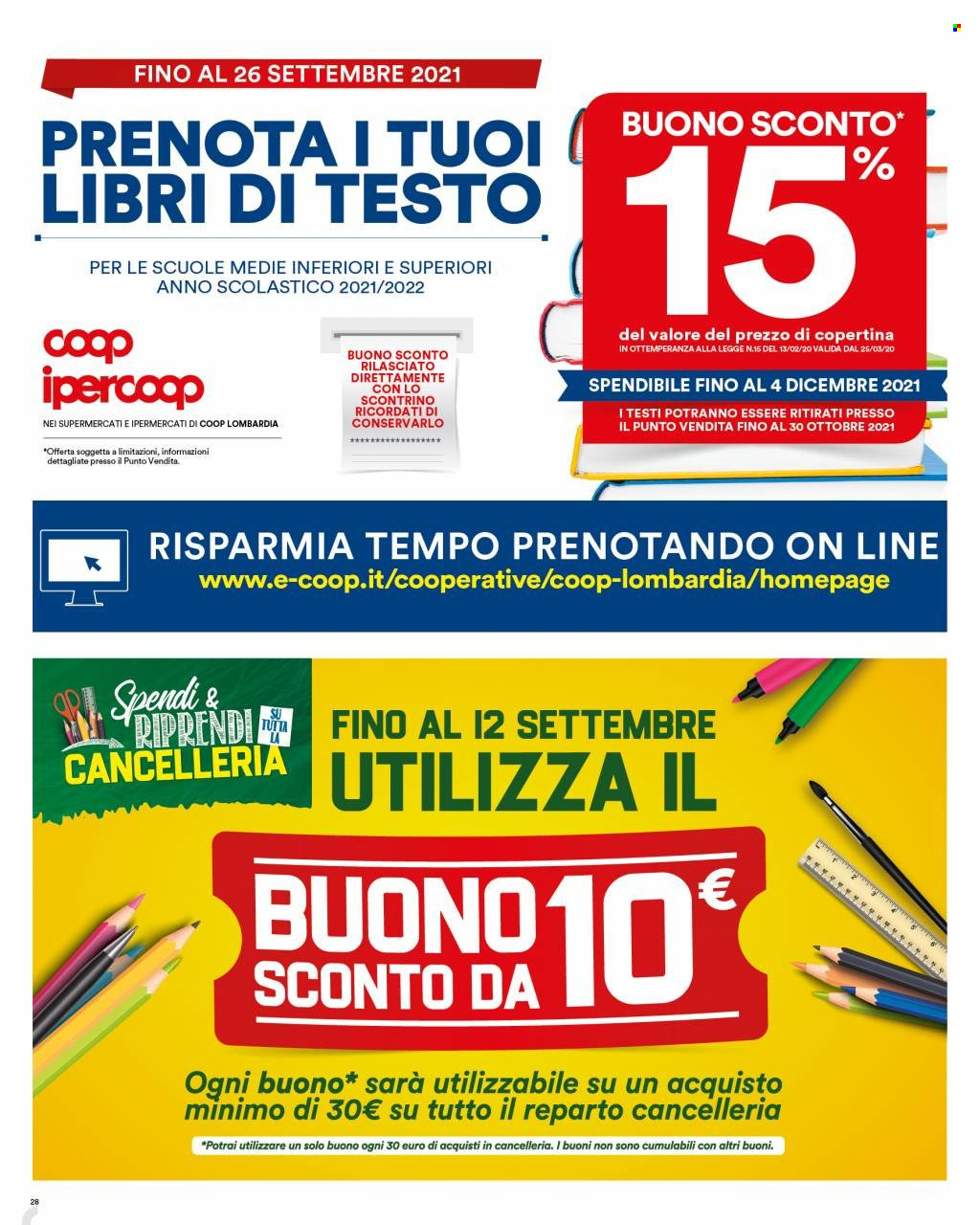 Volantino Coop - 2/9/2021 - 15/9/2021. Pagina 28