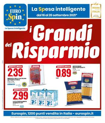 Volantino EuroSpin - 16.9.2021 - 26.9.2021.