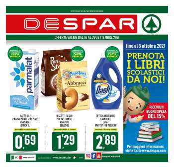 Volantino Despar - 16.9.2021 - 26.9.2021.