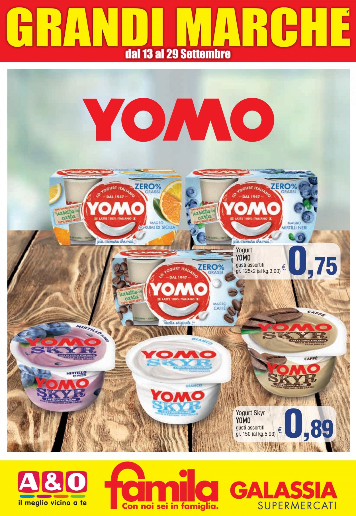 Volantino Famila - 13/9/2021 - 29/9/2021. Pagina 1
