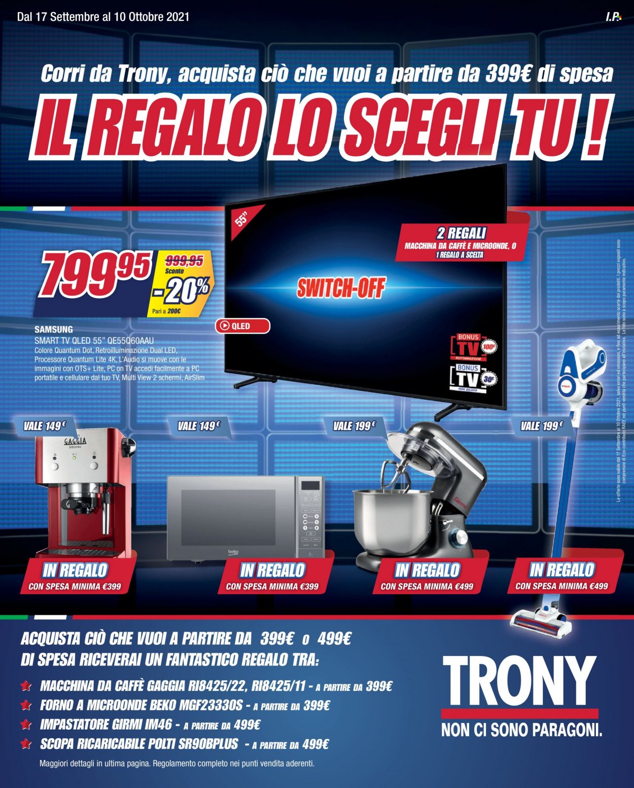 Volantino Trony - 17/9/2021 - 6/10/2021. Pagina 1