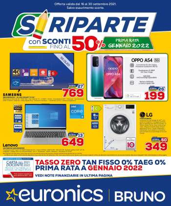 Volantino Euronics - 16.9.2021 - 30.9.2021.