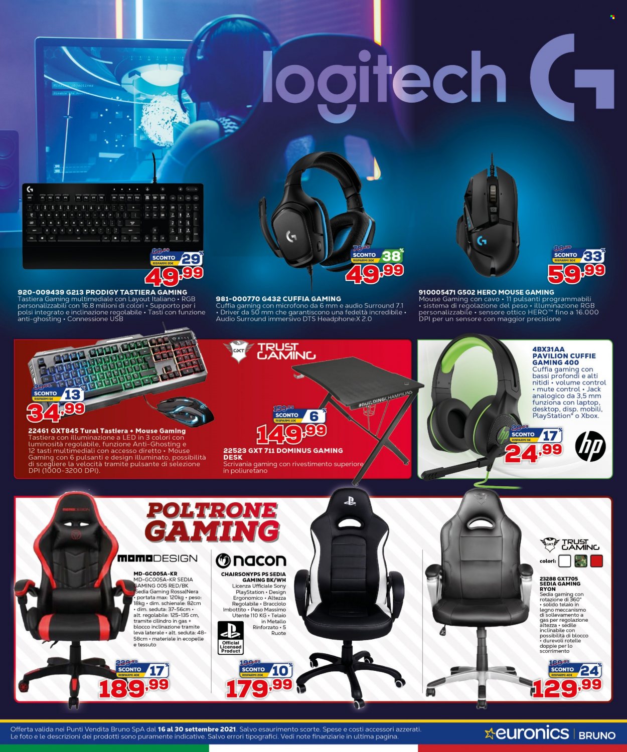 Volantino Euronics - 16/9/2021 - 30/9/2021. Pagina 21