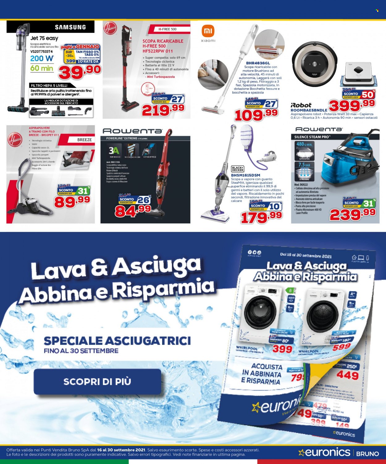 Volantino Euronics - 16/9/2021 - 30/9/2021. Pagina 24