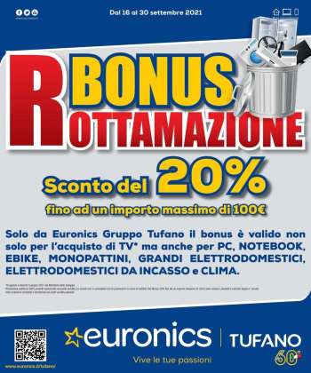 Volantino Euronics - 16.9.2021 - 30.9.2021.