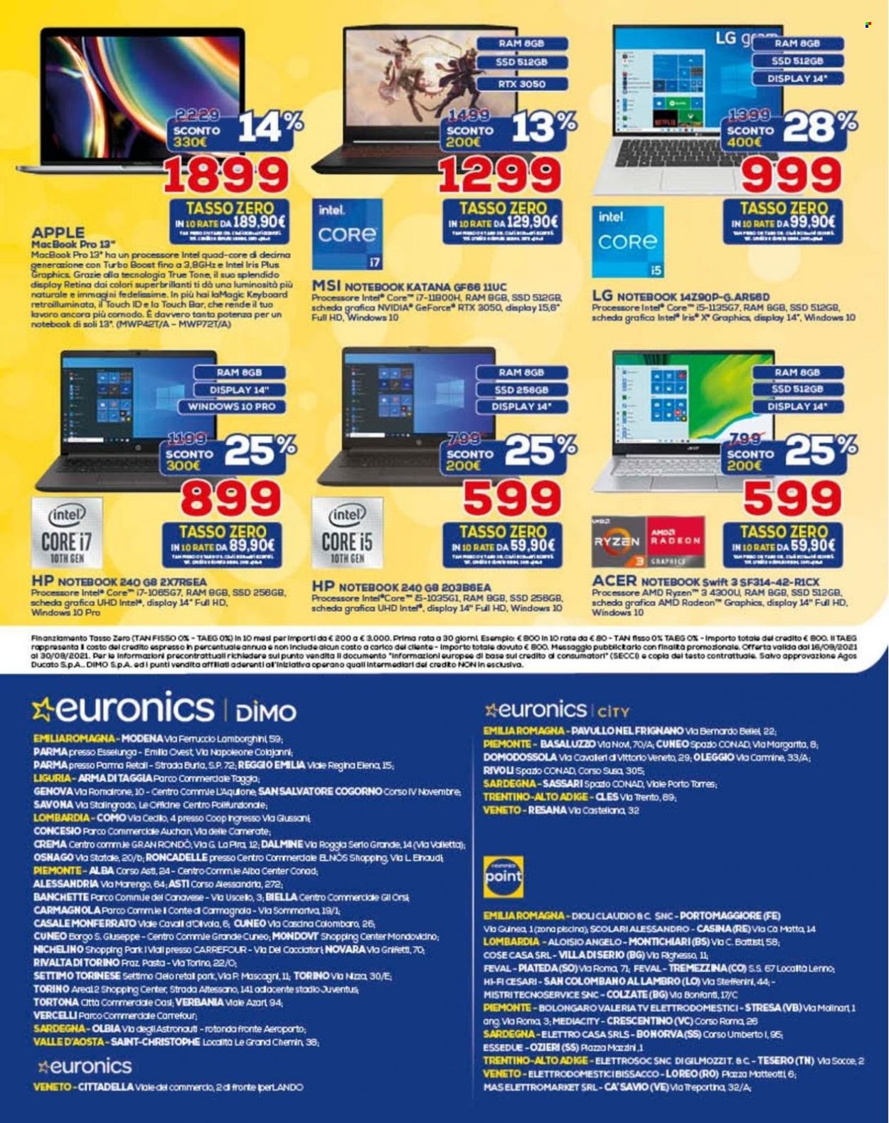 Volantino Euronics - 16/9/2021 - 30/9/2021. Pagina 16