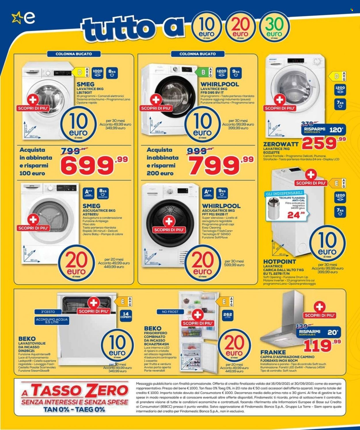 Volantino Euronics - 16/9/2021 - 30/9/2021. Pagina 13