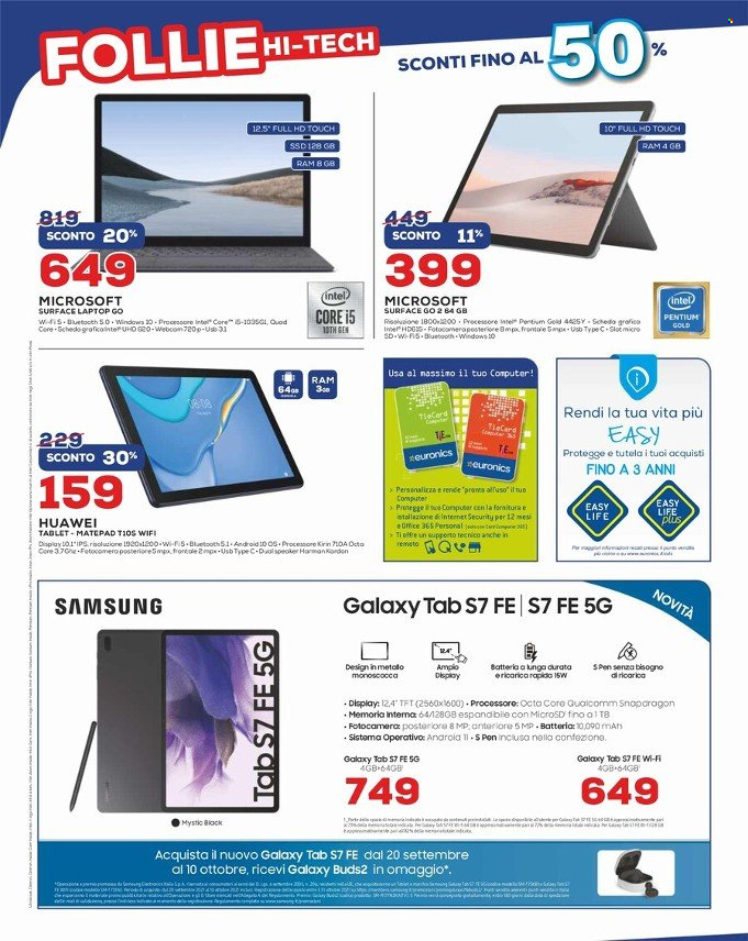 Volantino Euronics - 16/9/2021 - 30/9/2021. Pagina 22
