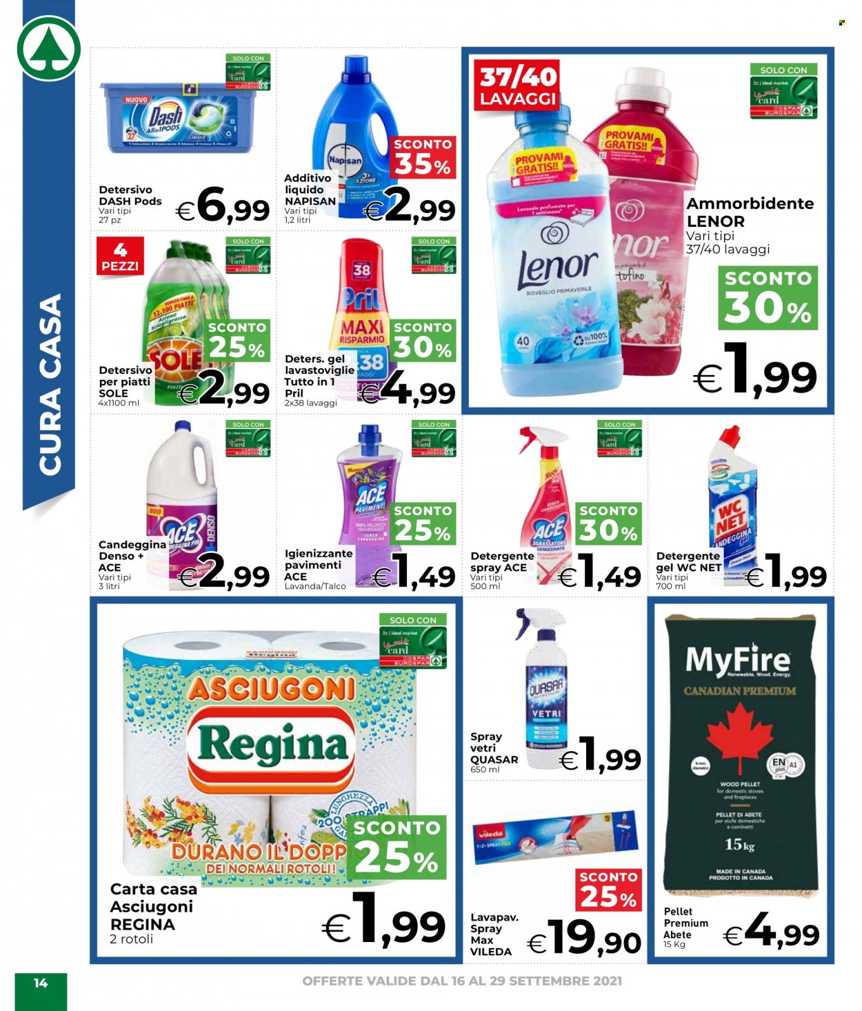 Volantino Eurospar - 16/9/2021 - 29/9/2021. Pagina 14