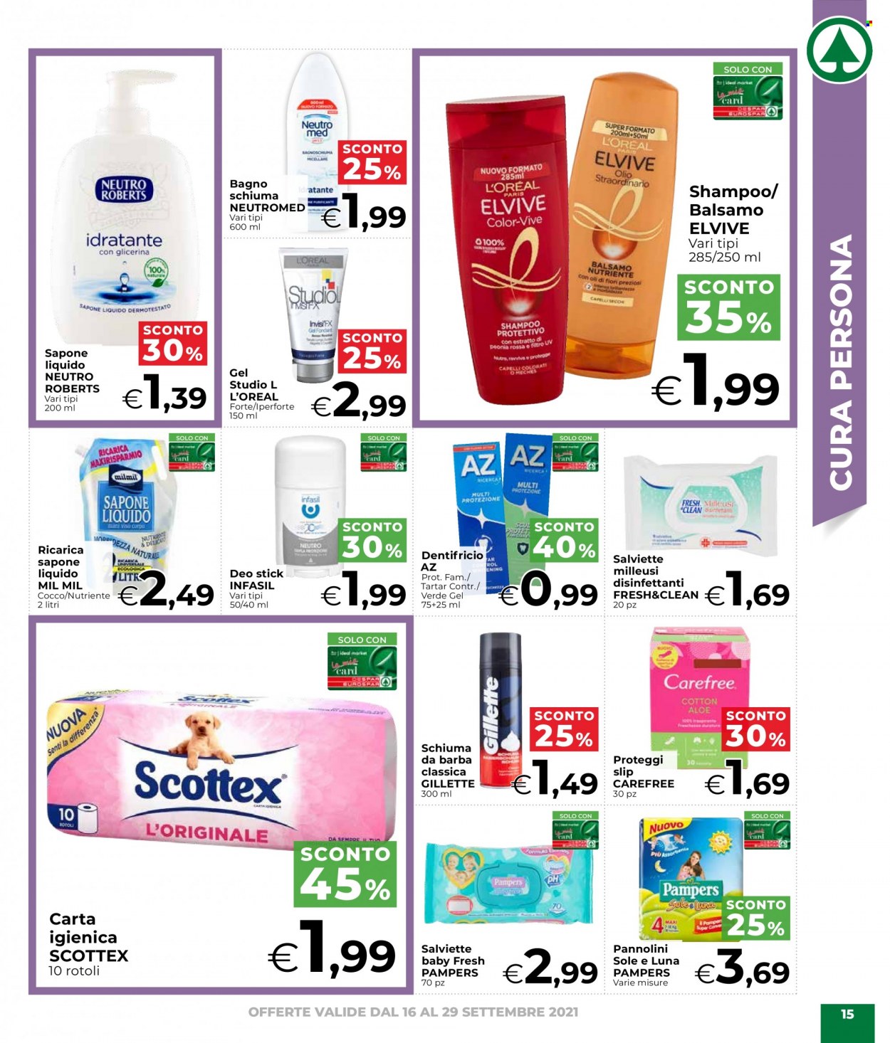 Volantino Eurospar - 16/9/2021 - 29/9/2021. Pagina 15