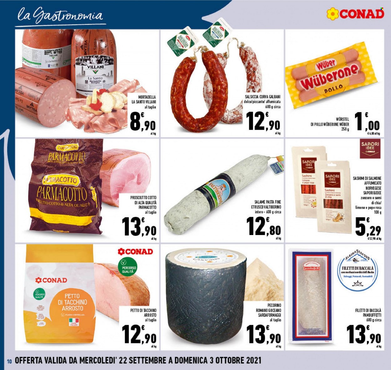 Volantino Conad - 22/9/2021 - 3/10/2021. Pagina 10
