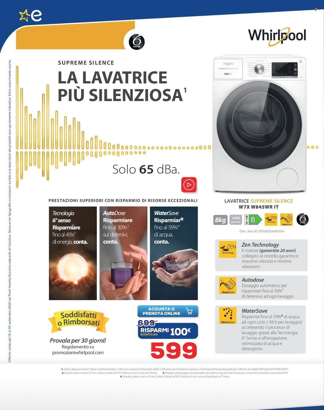 Volantino Euronics - 16/9/2021 - 30/9/2021. Pagina 20