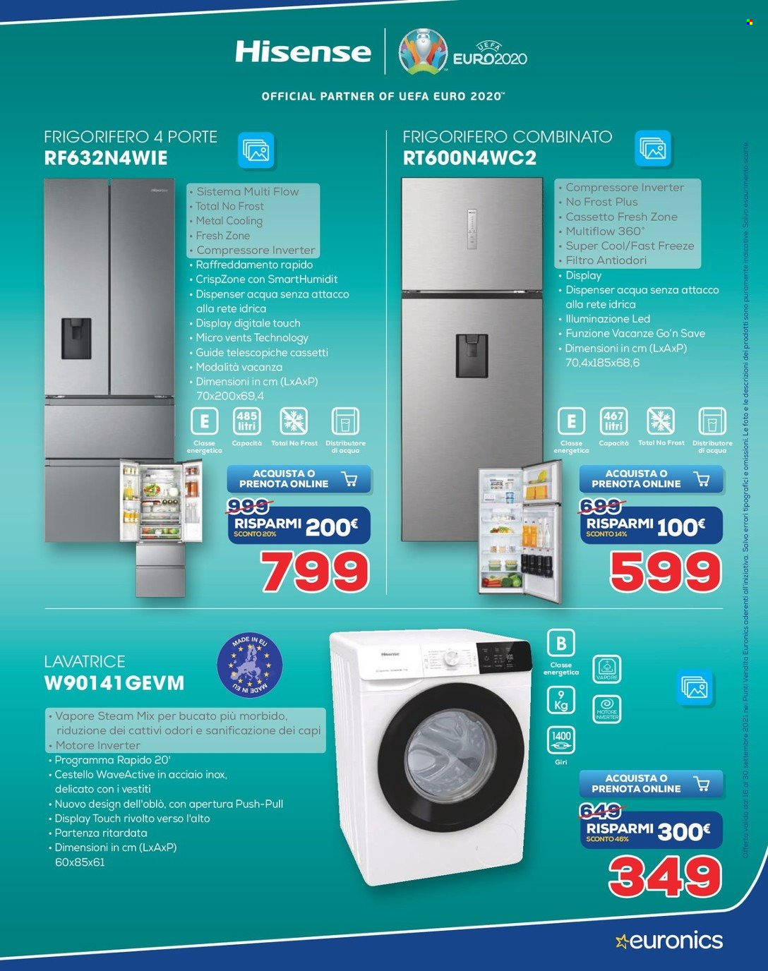 Volantino Euronics - 16/9/2021 - 30/9/2021. Pagina 23