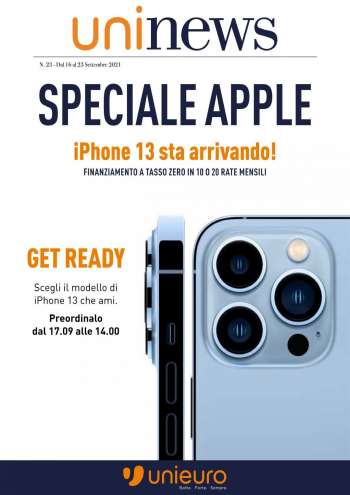 Volantino Unieuro - 16.9.2021 - 23.9.2021.