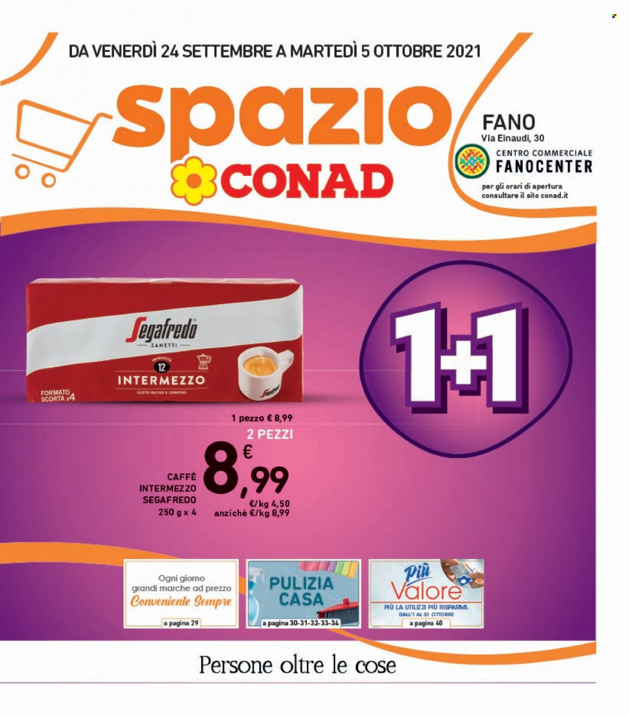 Volantino Conad - 24/9/2021 - 5/10/2021. Pagina 1