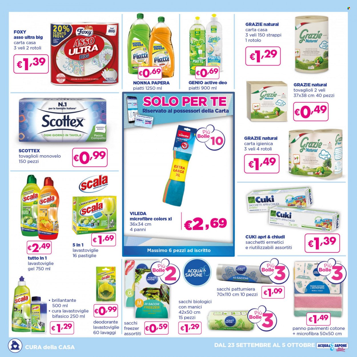 Volantino Acqua & Sapone - 23/9/2021 - 5/10/2021. Pagina 4