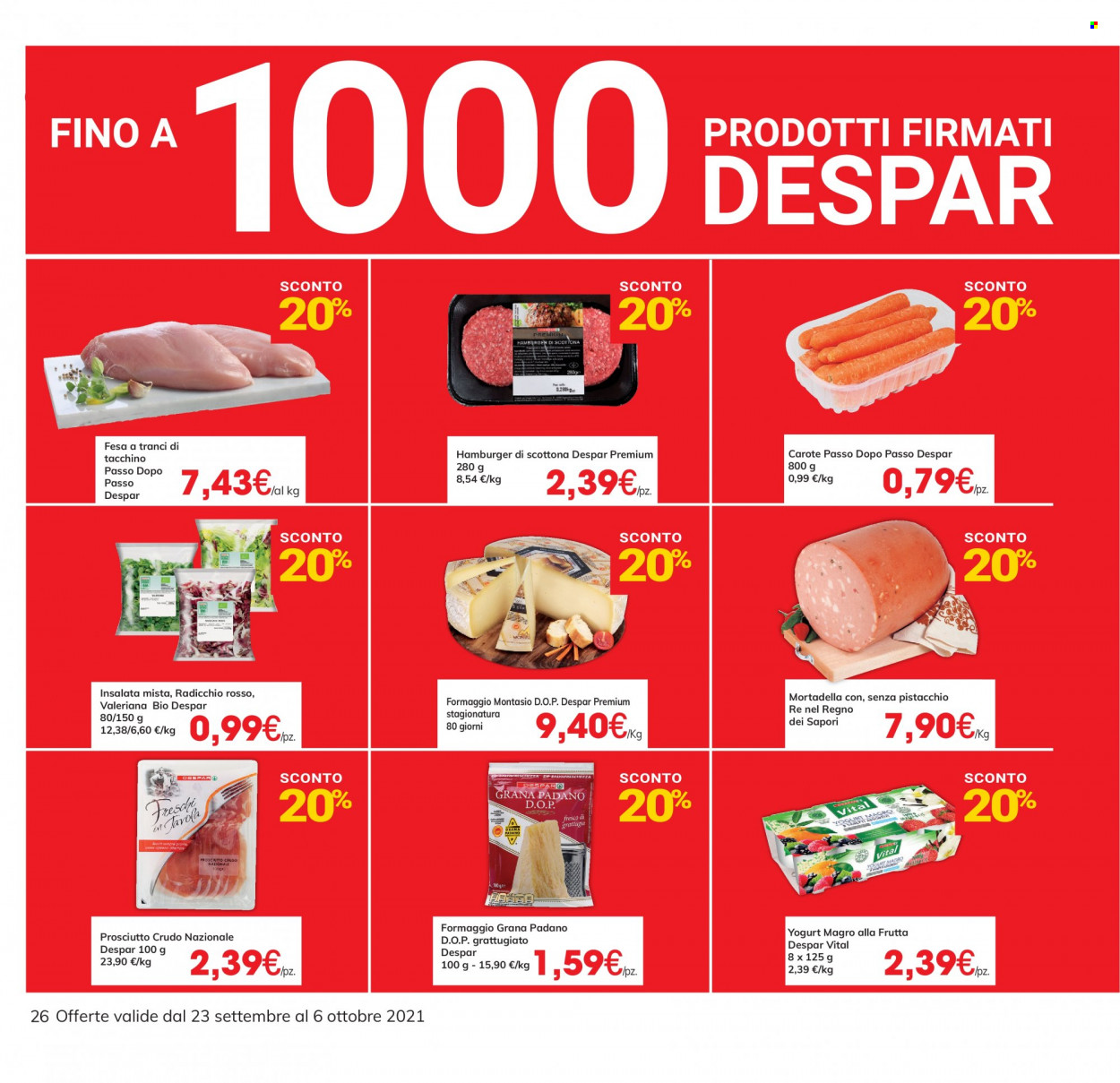 Volantino Eurospar - 23/9/2021 - 6/10/2021. Pagina 26