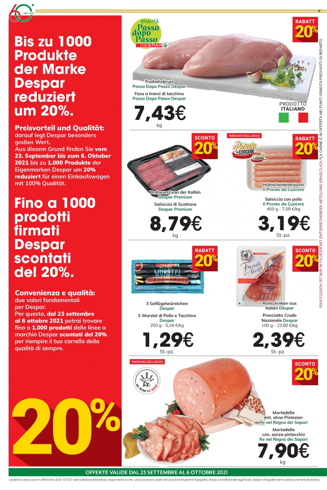 Volantino Despar - 23/9/2021 - 6/10/2021. Pagina 20