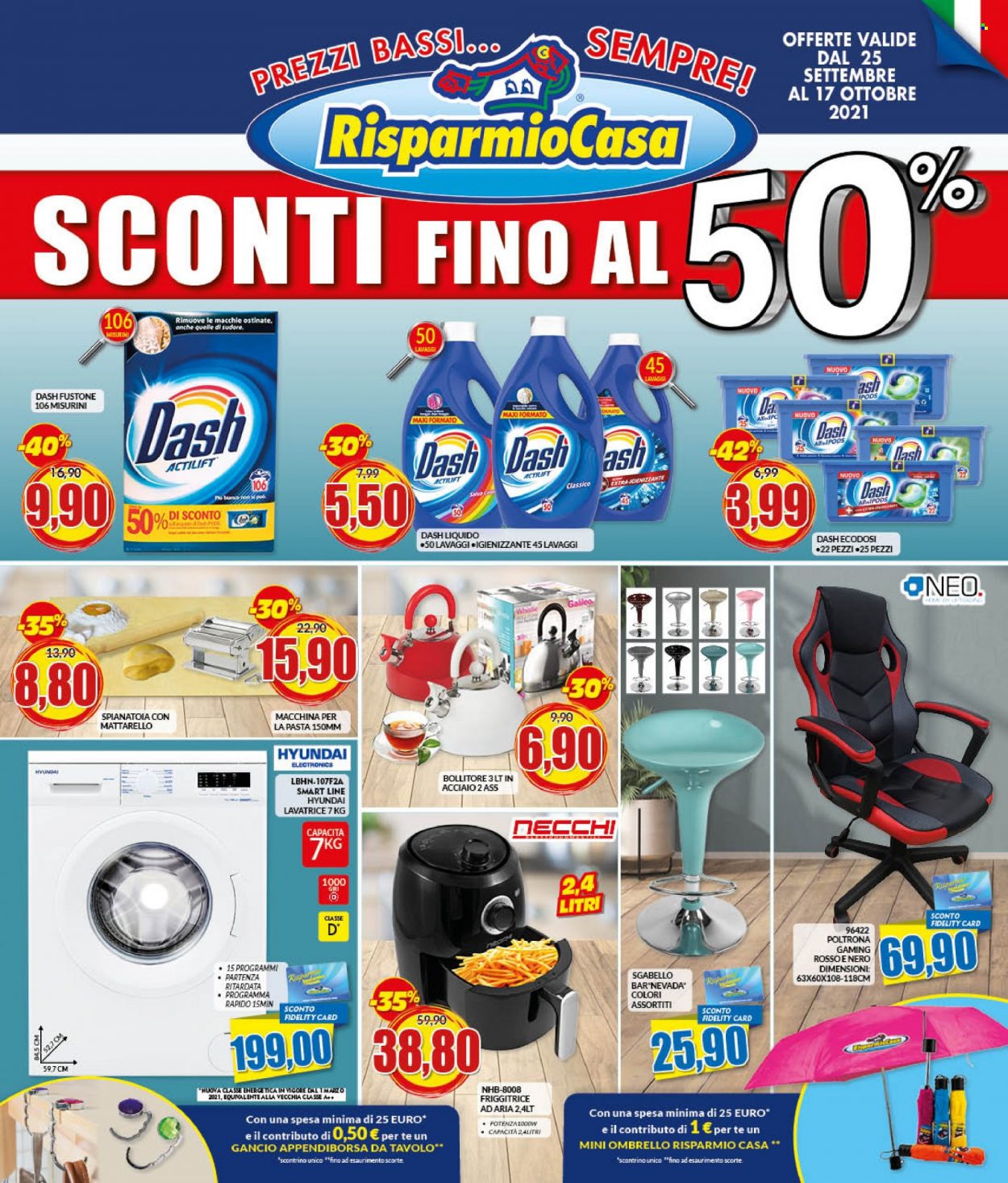 Volantino Risparmio Casa - 25/9/2021 - 17/10/2021. Pagina 1