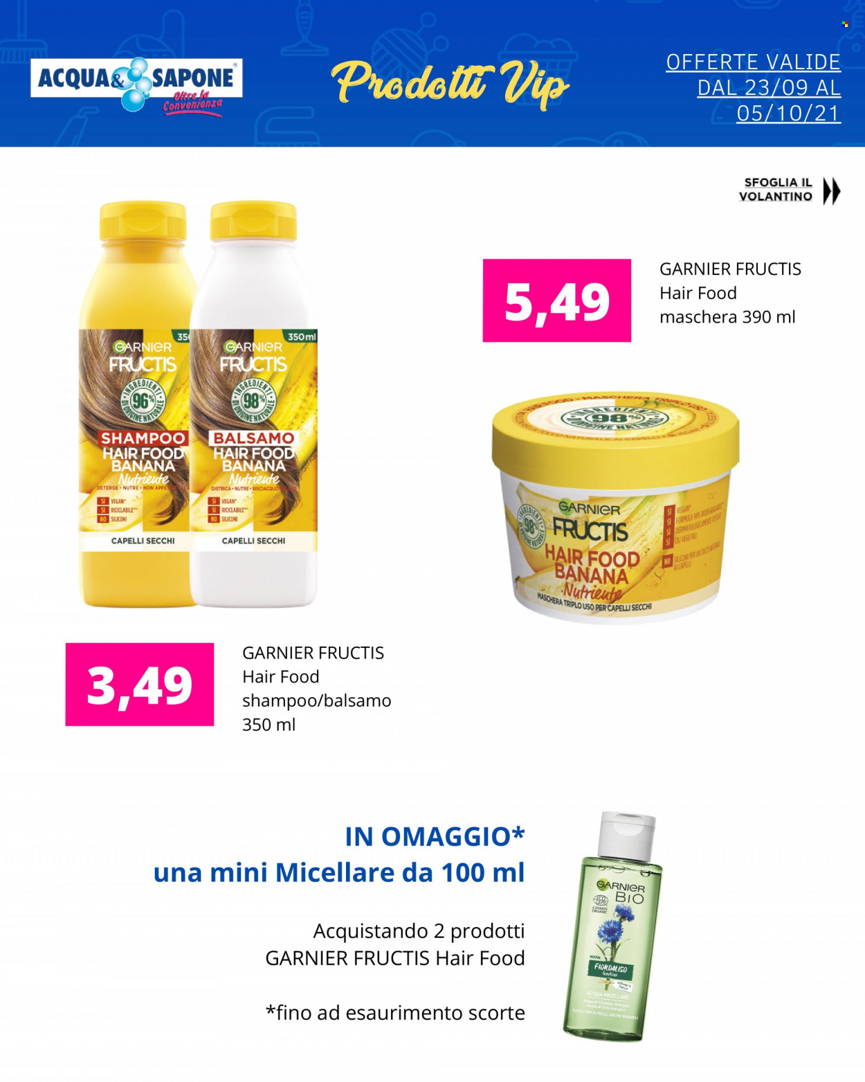 Volantino Acqua & Sapone - 23/9/2021 - 5/10/2021. Pagina 1