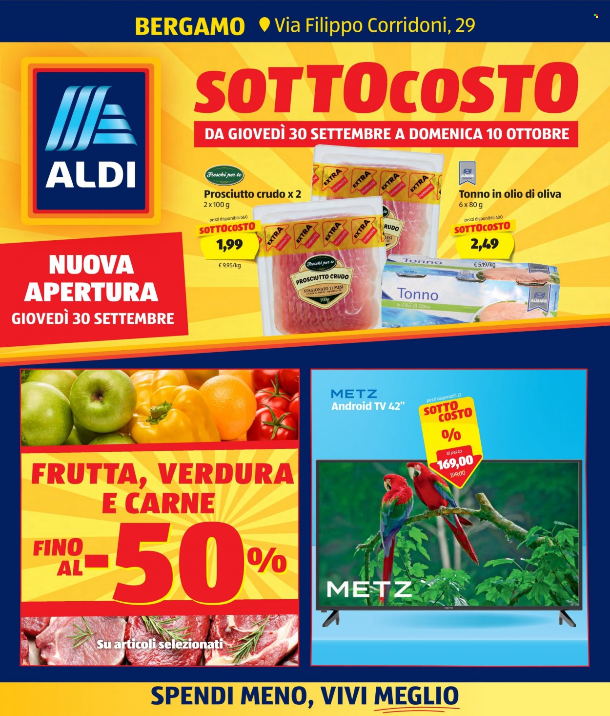 Volantino Aldi - 30/9/2021 - 10/10/2021. Pagina 1